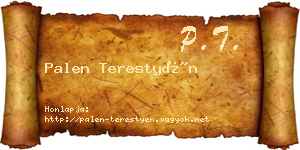 Palen Terestyén névjegykártya